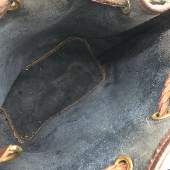 Vintage Dooney & Bourke Black Pebble Bucket Purse - Picture 9 of 10